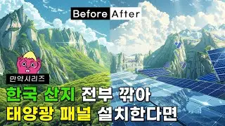🍠 만약 한국 산지를 모두 깎아서 태양광 패널을 설치하면 얼마나 많은 전력을 생산할 수 있을까?