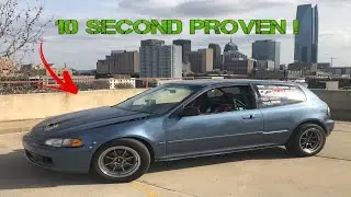 B18B TURBO CIVIC 10 sec 1/4 Mile .