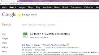 Google Search Tip 16 - Converting Units