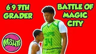 6'9 7th Grader DOMINATES - Jahzare Jackson North Coast Blue Chips - Battle of Magic City