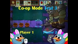 Plants vs  Zombies DLC Fan-made Co-op Mode Test 3 👨🏻‍🤝‍👨🏻