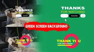 Thanks For Watching green screen background | green screen (no copyright)