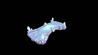Stylized Crystal Stone Bridge - Prop 3D Model | Game Asset Showcase