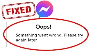 How to fix Facebook messenger login problem? Something Went Wrong please try again Solved 2021