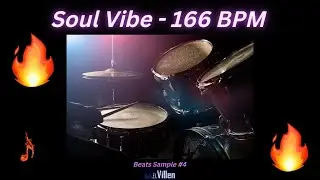Soul Vibe Type Beat 166 BPM | 'Beats Sample #4' Chill Drums Instrumental Freestyle Type Beat