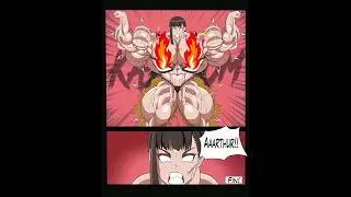 Female muscle cartoon comic Maki Fire Force growth madness muscle
