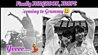 JHOPE Fully Recovered and JUNGKOOK attend to Grammy..😃💃#bts #grammy #jungkook
