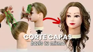 🔴LAYERED CUT ► IN 2 STEPS [ DO IT YOURSELF ]