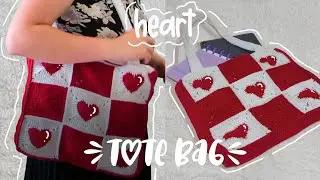 ❣️ Hagamos un Tote bag de corazones ❤️ con forro y cremallera ❣️