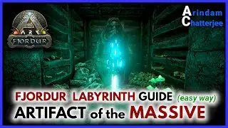 ARK Fjordur ARTIFACT OF THE MASSIVE, Fjordur LABYRINTH Guide + 3x Cave Runes (Easiest Way) - S2E307