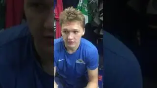 Кирилл Капризов в раздевалке ХК Салават Юлаев