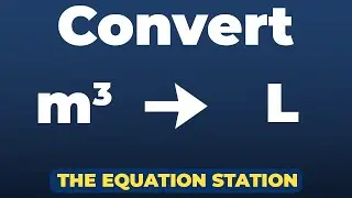 How to convert cubic meters to liters | Physics Practice Problem