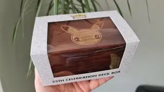 Pokémon 25th Celebration Wooden Deck Box - Did you even know this product existed?