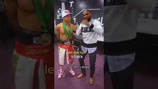 Floyd Mayweather sorta Shows love to his fighter Curmel Moton who won on Canelo undercard 