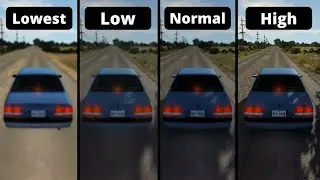 Graphics Comparison (Lowest vs Low vs Normal vs High) | BeamNG Drive