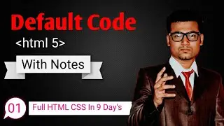 HTML5 Default Code | HTML First Default Code Describe | HTML Page structure | HTML First Code