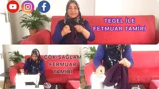 TEGEL NASIL YAPILIR? ÇOK PRATİK FERMUAR DİKİLİŞİ FERMUAR DİKME FERMUAR TAMİRİ TEGEL ÇEŞİTLERİ