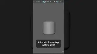 Automatic retopology in Maya 2024 #3d #3dtutorial #maya #maya2024