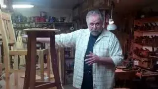 From derelict chair to candle stand