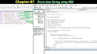Parse Json String using VBA