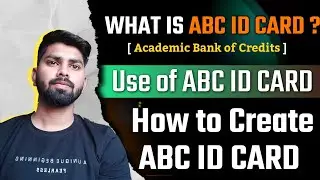 How to Create ABC ID CARD | what is ABC ID CARD ? | Use of abc id card | igntu abc id card
