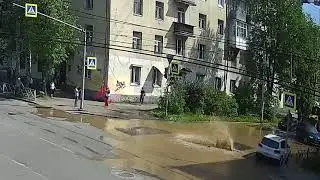 Гейзер на пр те Толбухина. 18.05.2021