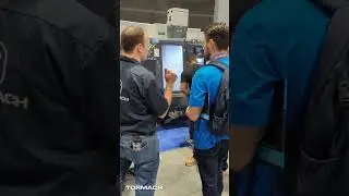 The Tormach 1500MX and ZA6 robot draw a crowd during IMTS 2024 #shorts