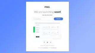 HTML, CSS, & JavaScript | ping coming soon page master