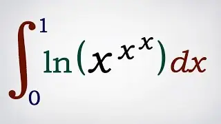 Integral ln(x^x^x)
