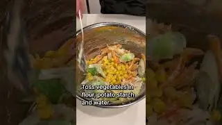 I made vegetable tempura with leftovers. - Japanese Home Cooking