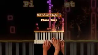 (Not So) Silent Night [Piano Duet]  #piano #christmas #pianoduet #shorts #pianoarrangement