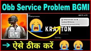 Fix Bgmi Download Obb Service is Running Problem | Download obb Service is Running Problem