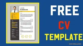 CV Template Word DOWNLOAD FREE ⬇ (2023)