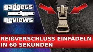 Reißverschluss einfädeln 🆗 Zipper / Schieber wieder einsetzen und Reißverschluss einfach reparieren