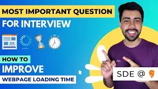 How to improve webpage performance 🚀 | MOST important Frontend Development interview question 🙊