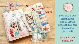 Sewing in your Accordion Signatures & a Little Project!