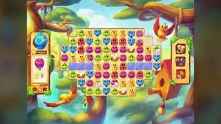 Best Match 3 Game Birds Flying 2D Animation for Mobile Games