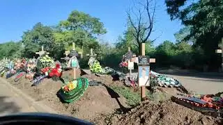 Аллея Славы погибших в спецоперации воинов ЛНР. Луганск, новое кладбище, Камброд.