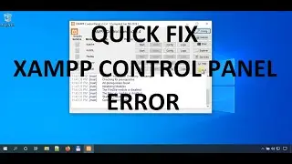 Quick Fix XAMPP Control Panel xampp-control.ini access denied error