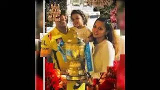 Mahendra Singh Dhoni with his beautiful wife Sakshi Sinha 