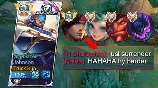 FULL META ENEMIES TRIED TO BULLY MY JOHNSON, SO I DID THIS...🤫- Mobile Legends