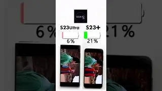 Samsung Galaxy S23+ vs. S23 Ultra Battery Test🔋Full video on my channel 🤝🏼