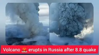 🌋 RUSSIA VOLCANO ERUPTS AFTER 500 YEARS! [Linked to 8.8 Earthquake?]