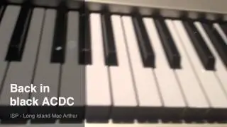 How To Play Back In Black By ACDC On The Piano- Super Easy