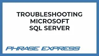 Troubleshooting a Microsoft SQL Server installation