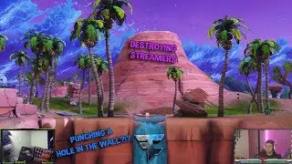 STREAMER PUNCHES HOLE IN HIS WALL!! STREAMER REACTIONS FORTNITE Feat. FaZe
