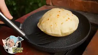 Das Knoblauchbrot Rezept | Fluffiges Knoblauch Brot aus der Pfanne
