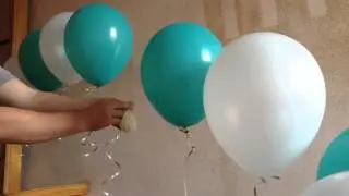 Обрезаем с арки, сдувшийся гелиевый шарик Cut the balloon