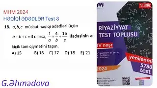 MHM 2024 Həqiqi ədədlər Test 8 #miq #sertifikasiya #riyaziyyat @gunayehmedovariyaziyyat