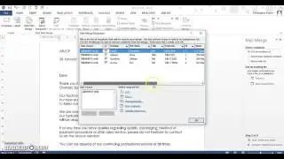 Basic Mailmerge
